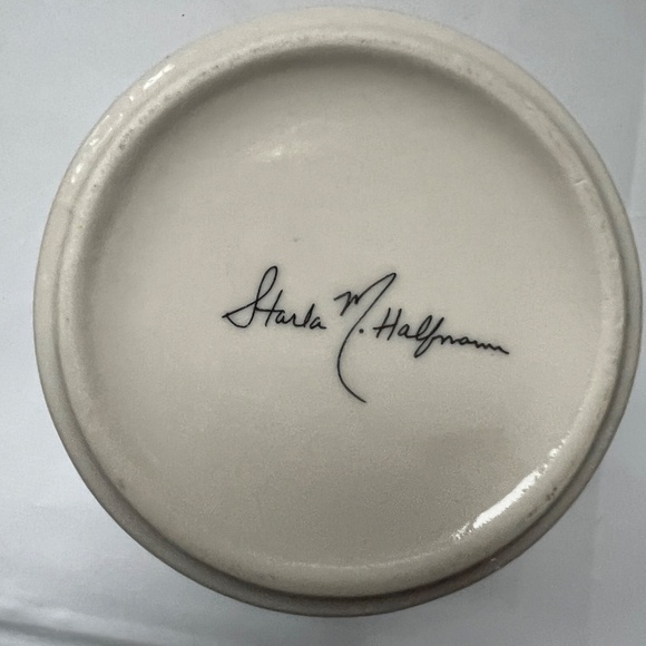 Anthropology Petal Palette Monogram N Floral Mug Starla M Halfmann Colourful - Picture 2 of 5